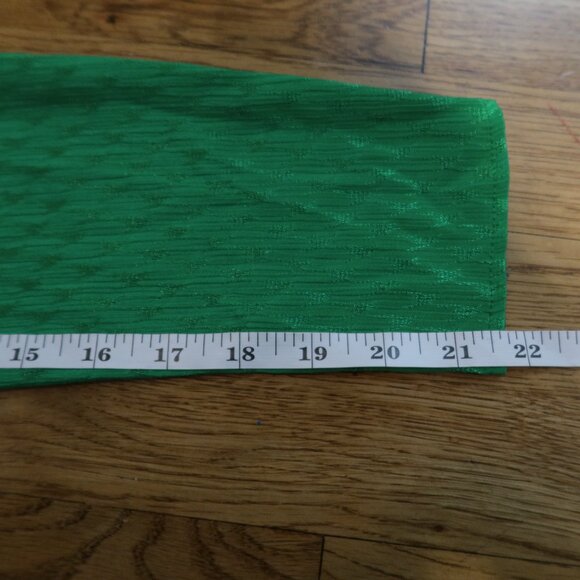 MAJE RAMIA Dress bright green satin midi hi lo asymmetric 4 party holiday fairy - Picture 10 of 12